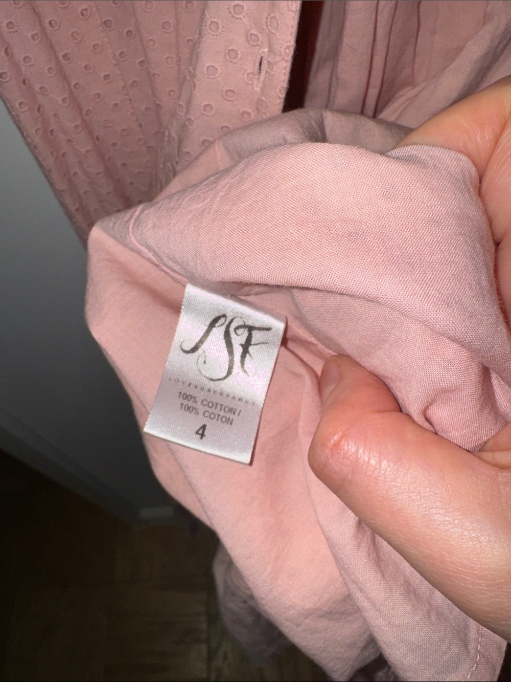 LoveShackFancy Pink Eyelet Maxi Dress - Picture 6 of 6